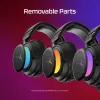 Belaidės žaidimų ausinės KINGSTON HyperX Cloud Flight 2 su USB-C ir Bluetooth, baltos