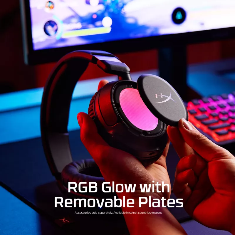 Belaidės žaidimų ausinės KINGSTON HyperX Cloud Flight 2 su USB-C ir Bluetooth, baltos