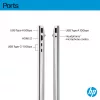 HP OmniBook 5 16-bc1002na AMD Ryzen™ 5 8540U nešiojamas kompiuteris 40,6 cm (16 colių) liečiamas ekranas 2K 8 GB LPDDR5-SDRAM 512 GB SSD Wi-Fi 6 (802.11ax) Windows 11 Home sidabrinis