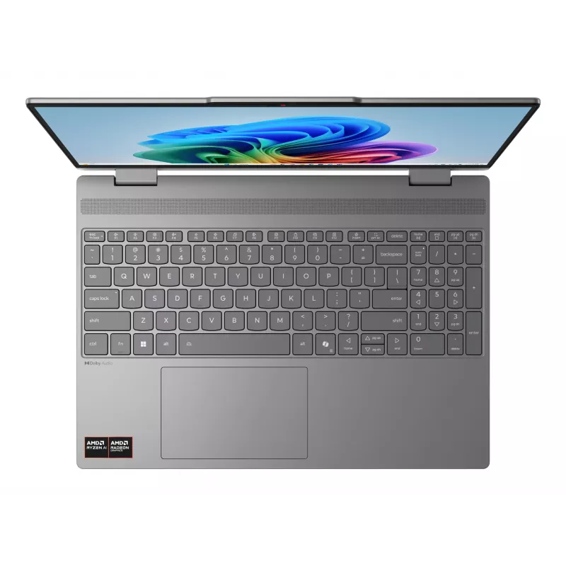 Lenovo IdeaPad 5 2-in-1 15AGP11 Copilot+ PC AMD Ryzen™ AI 5 430 hibridinis (2-in-1) 38,9 cm (15,3 col.) jutiklinis WUXGA 16 GB DDR5-SDRAM 512 GB SSD Wi-Fi 7 (802.11be) Windows 11 Home pilka vokiška