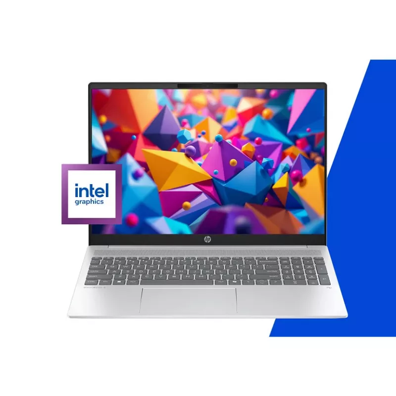 HP OmniBook 5 16-ba1005na 40,6 cm (16 colių) 2K nešiojamas kompiuteris – Intel® Core™ i3-1315U, 8 GB LPDDR5, 512 GB SSD, Wi-Fi 6, Windows 11 Home, sidabrinis