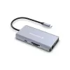 Conceptronic DONN20G 10-in-1 USB 3.2 Gen 1 Dockingo stotelė, HDMI, VGA, USB-A 5Gbps, USB-C 5Gbps, SD, TF/MicroSD, Garsas, GbE LAN, 100W USB PD