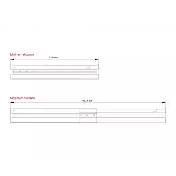 Conceptronic RRK02 2U stelažo bėgių komplektas
