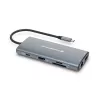 Conceptronic DONN06G 10-in-1 USB 3.2 Gen 1 dokavimo stotelė, HDMI, 100W USB PD, USB-C 5Gbps x 2, USB-A 5Gbps x 3, SD, TF/MicroSD, GbE