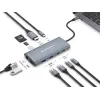 Conceptronic DONN06G 10-in-1 USB 3.2 Gen 1 dokavimo stotelė, HDMI, 100W USB PD, USB-C 5Gbps x 2, USB-A 5Gbps x 3, SD, TF/MicroSD, GbE