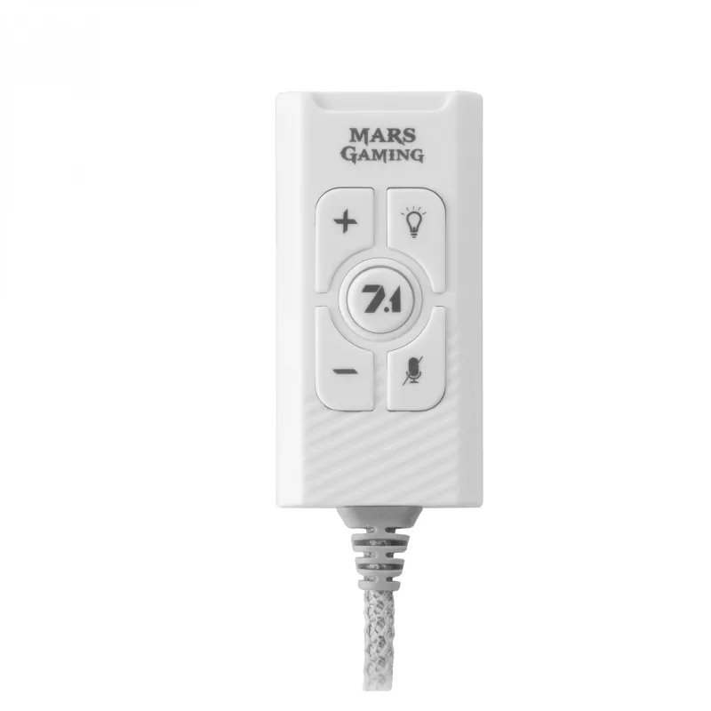Garso plokštė Mars Gaming MSC2W 7.1 USB balta 3,5 mm