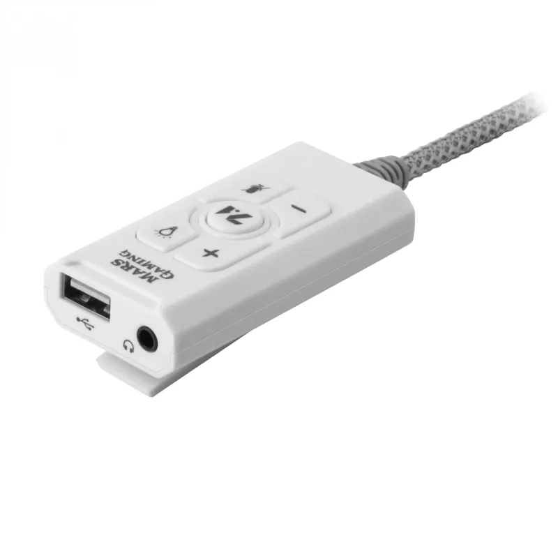 Garso plokštė Mars Gaming MSC2W 7.1 USB balta 3,5 mm