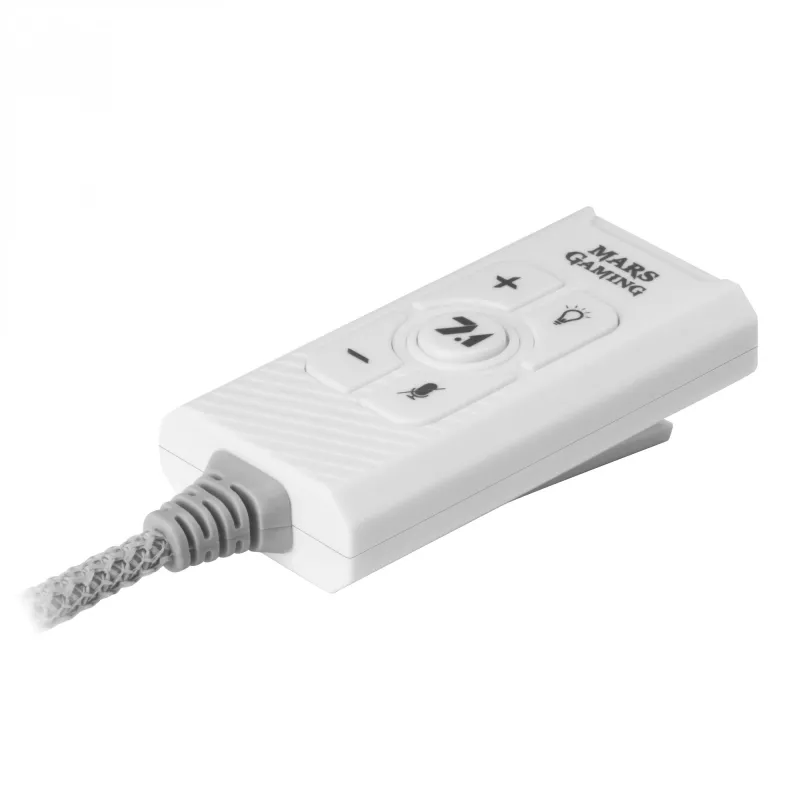 Garso plokštė Mars Gaming MSC2W 7.1 USB balta 3,5 mm