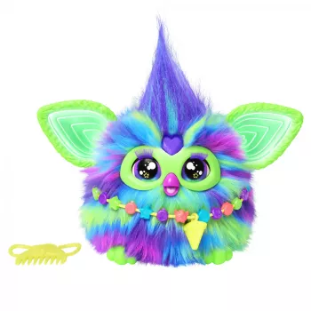 Interaktyvus žaislas HASBRO Furby Aurora Furbealis – besikeičiančios akių spalvos, interaktyvus augintinis