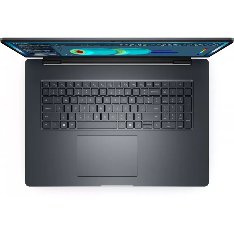 DELL Pro Max 18 Plus MB18250 Mobilioji darbo stotis Intel Core Ultra 7 265HX 45,7 cm (18 colių) Quad HD+ 32 GB DDR5-SDRAM 1 TB SSD NVIDIA RTX PRO 2000 Blackwell Wi-Fi 7 (802.11be) Windows 11 Pro Juoda