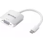 Sandberg USB-C į VGA jungtis, USB Type-C, VGA (D-Sub), vyriškas, moteriškas, 1920 x 1080 (HD 1080), 2048 x 1152, 1080p