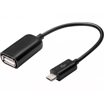 Sandberg OTG adapteris MicroUSB vyriškas – USB moteriškas, Micro-USB B, USB A, USB 2.0, vyriškas/moteriškas, 0.48 Gbit/s, juodas