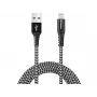 Sandberg Survivor Lightning laidas 2 m, Kevlar, dvigubas pintas nailonas, USB A – Lightning