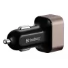 Sandberg automobilinis įkroviklis 1xQC3.0+1xUSBC 24W, cigaretinis kištukas, 12 V, juoda, pilka