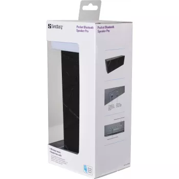 Sandberg Pocket Bluetooth Speaker Pro, 2.0 kanalai, 6 W, 100 - 20000 Hz, Belaidis, 3.0+HS, 2.4 - 2.4835 GHz