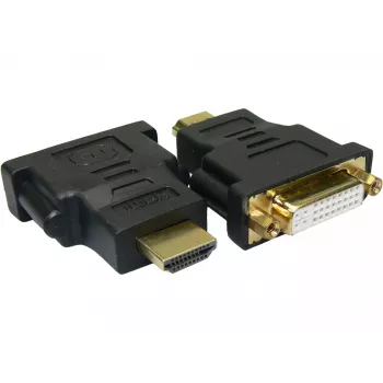 Sandberg Adapter DVI-F - HDMI-M, HDMI, DVI, Juoda