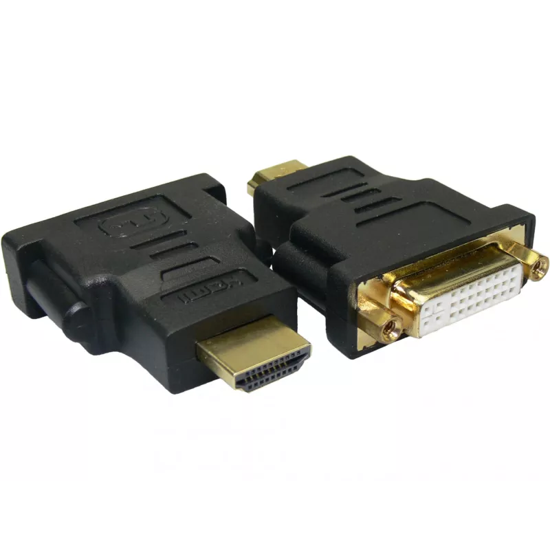 Sandberg Adapter DVI-F - HDMI-M, HDMI, DVI, Juoda