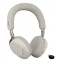 Jabra Evolve3 75 - MS Link390c - juoda, belaidė, 20–20000 Hz, skambučiai/muzika, 180 g, ausinės, pilka