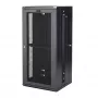 StarTech.com 4 stulpų 26U sieninis tinklo spintas su 1U lentyna, 19 colių šarnyrinis sieninis serverio stovas duomenų / AV / elektronikos / kompiuterijos įrangai, lankstus ventiliuojamas stovo korpusas