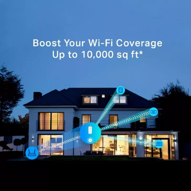 TP-Link RE450 belaidžio tinklo stiprintuvas, 1750 Mbps, Gigabit, baltas
