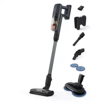 Elektrinis siurblys Electrolux EP71B14WET lazdelinis, sausas/šlapias, be maišelio, 0,3 L, mėlynas, 4 Ah