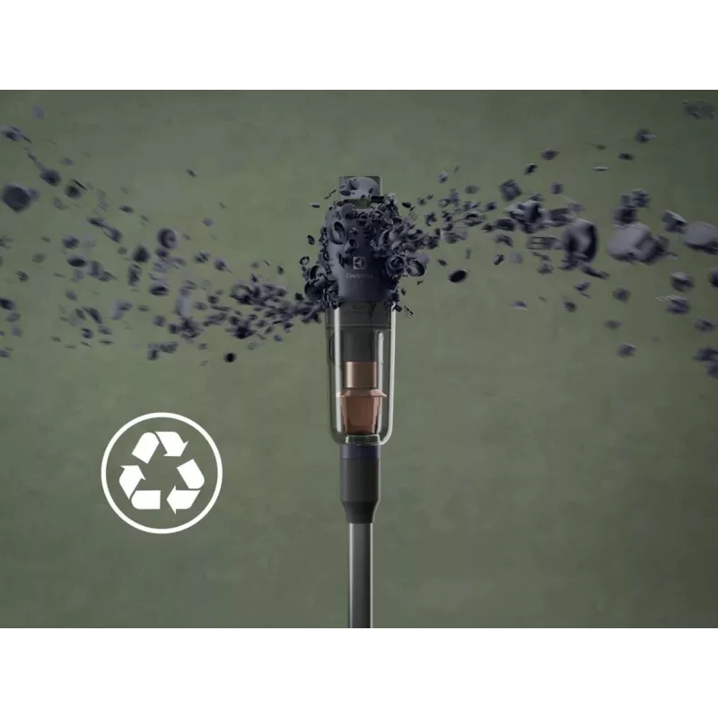 Elektrinis siurblys Electrolux EP71B14WET lazdelinis, sausas/šlapias, be maišelio, 0,3 L, mėlynas, 4 Ah
