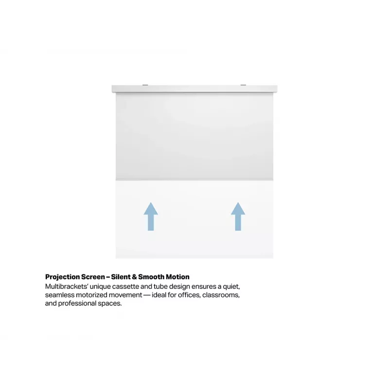 Multibrackets M 1:1 motorizuotas projektorinis ekranas 240x240, 135 col. White Edition