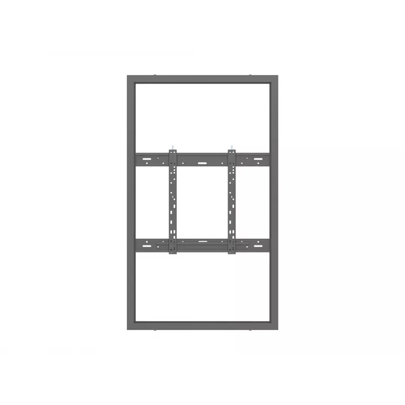 Multibrackets M Pro Series korpusas 55 colių sieninis plonas juodas plieninis gulsčias/vertikalus