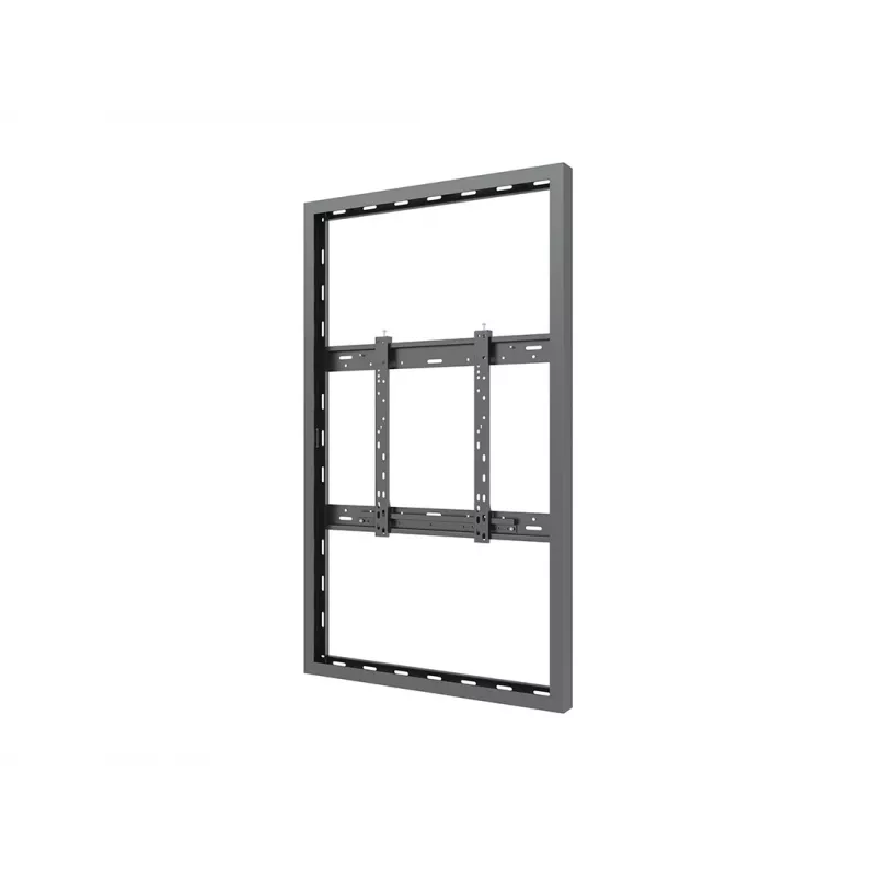 Multibrackets M Pro Series korpusas 55 colių sieninis plonas juodas plieninis gulsčias/vertikalus