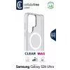 Cellularline Clear Mag - Galaxy S26 Ultra permatomas dėklas su guminiu kraštu, atsparus pageltimui