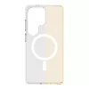 Cellularline Clear Mag - Galaxy S26 Ultra permatomas dėklas su guminiu kraštu, atsparus pageltimui