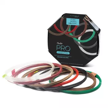 3Doodler PRO-FILLS 3D spausdinimo medžiaga Varis, PLA, PLA-CF, Medienos pluoštas Varis, Žalia, Pilka, Balta, Mediena, Raudona, Bronza