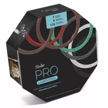 3Doodler PRO-FILLS 3D spausdinimo medžiaga Varis, PLA, PLA-CF, Medienos pluoštas Varis, Žalia, Pilka, Balta, Mediena, Raudona, Bronza