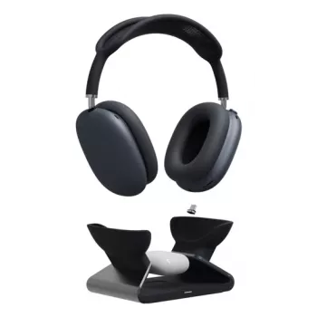 Mophie įkrovimo stovas AirPods Max, belaidis, USB, juodas