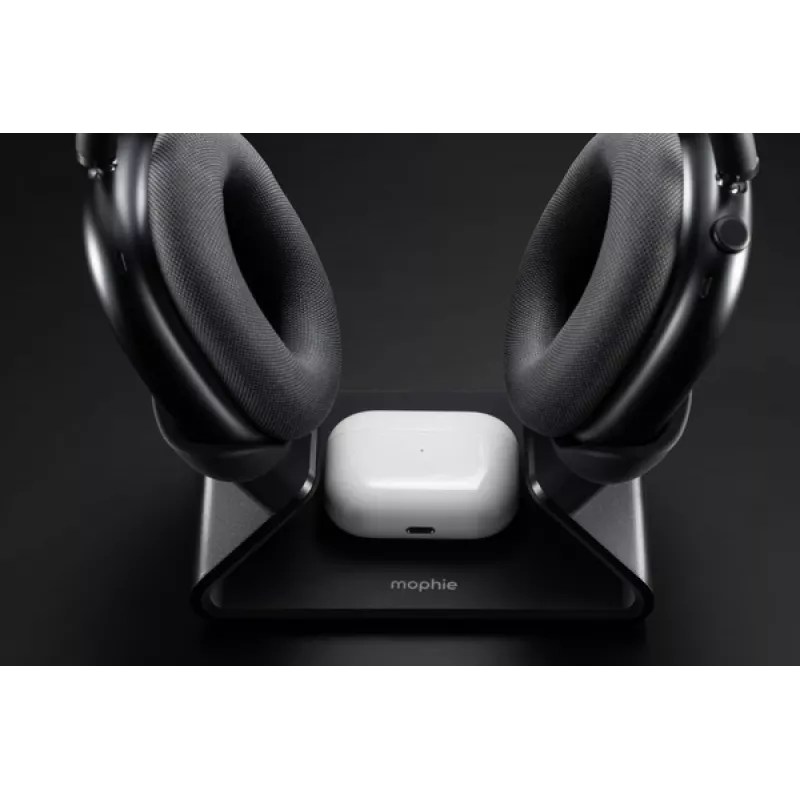 Mophie įkrovimo stovas AirPods Max, belaidis, USB, juodas