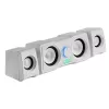 Mars Gaming MS22W Kompaktiški garsiakalbiai 2.2 RGB Flow Subwoofer + 4 aktyvūs garsiakalbiai DSP garsas 35W Balti
