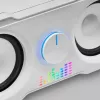 Mars Gaming MS22W Kompaktiški garsiakalbiai 2.2 RGB Flow Subwoofer + 4 aktyvūs garsiakalbiai DSP garsas 35W Balti