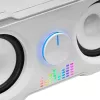 Mars Gaming MS22W Kompaktiški garsiakalbiai 2.2 RGB Flow Subwoofer + 4 aktyvūs garsiakalbiai DSP garsas 35W Balti