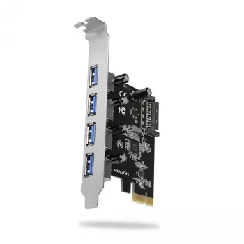 „AXAGON PCEU-430VL“ PCI-Express kortelė – 4 USB 3.2 Gen 1 prievadai
