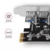 „AXAGON PCEU-430VL“ PCI-Express kortelė – 4 USB 3.2 Gen 1 prievadai