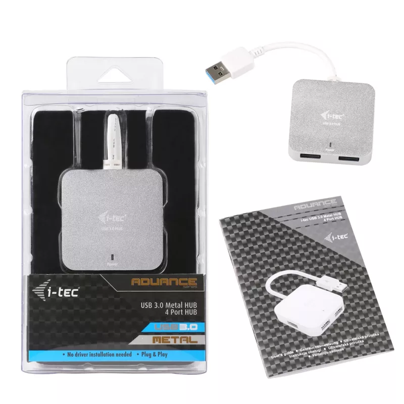 i-tec Metal USB 3.0 pasyvus 4 prievadų USB šakotuvas