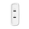 Įkroviklis TRUST Maxo 100W 2x USB-C GaN — 100 W, 2x USB-C, 20 V maks., AC vidaus, 2 m laidas, baltas
