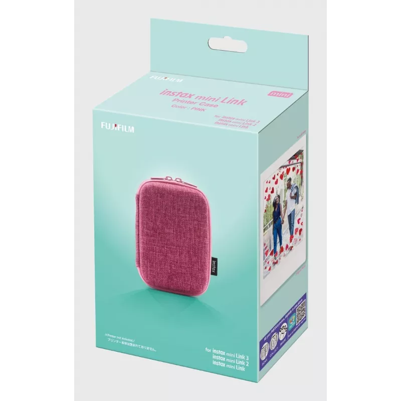 Apsauginis dėklas Fujifilm Instax mini Link 3 mobiliesiems spausdintuvams, švelniai rožinis