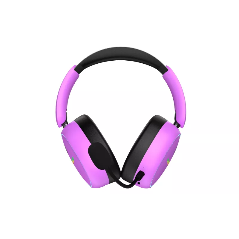 HATOR Phoenix 2 Wireless belaidės ausinės su mikrafonu, žaidimams, USB Type-C / USB Type-A, Bluetooth, violetinė