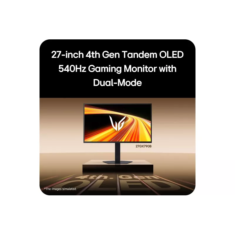 LG 27GX790B-B kompiuterio monitorius 68,6 cm (27 colių) 2560 x 1440 pikselių Quad HD OLED juodas