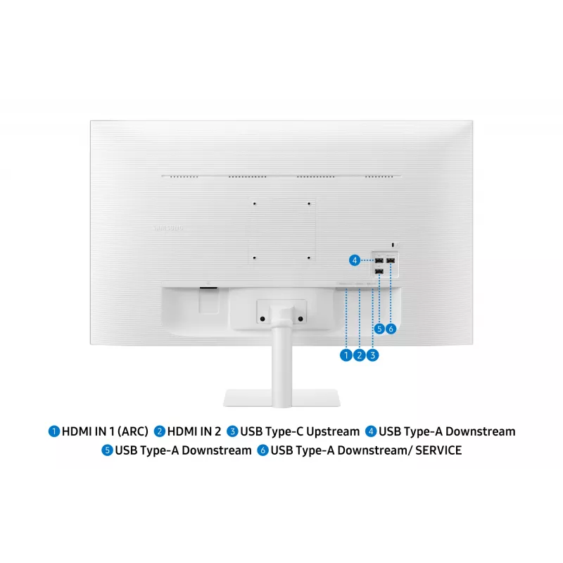 Monitorius Samsung M7 M70F 81,3 cm (32 colių) 4K Ultra HD LED baltas