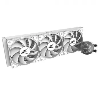 Zalman ALPHA36 White CPU skysčio aušintuvas 360mm radiatorius 3 x 120 mm ventiliatorius ARGB siurblys