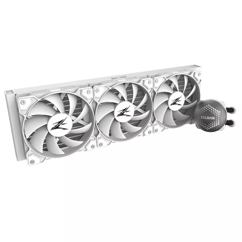 Zalman ALPHA36 White CPU skysčio aušintuvas 360mm radiatorius 3 x 120 mm ventiliatorius ARGB siurblys