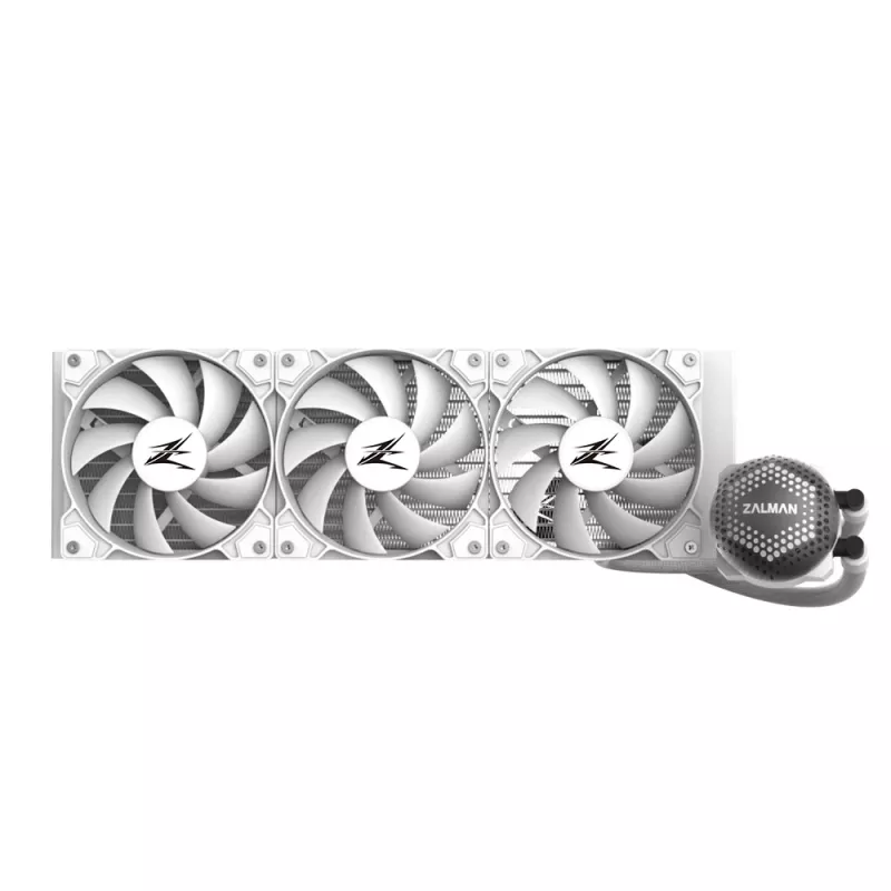 Zalman ALPHA36 White CPU skysčio aušintuvas 360mm radiatorius 3 x 120 mm ventiliatorius ARGB siurblys