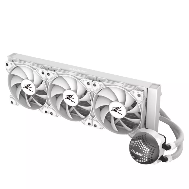 Zalman ALPHA36 White CPU skysčio aušintuvas 360mm radiatorius 3 x 120 mm ventiliatorius ARGB siurblys